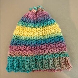 Multicolor Knitted Baby Hat